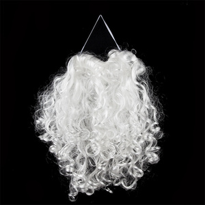 Barbe de Père Noël à pois pour fête, <span class=keywords><strong>moustache</strong></span> blanche, accessoire de costume pour adultes et enfants, décoration de fête de Noël, accessoire de cosplay - Product Image 5