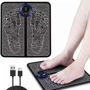 Masseur de pieds chauffant portable, rechargeable par USB, sans fil, vibrant, chauffant, TENS EMS - Product Image 2