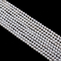 5-6mm couleur blanche naturelle eau douce Akoya goutte forme perles baroques perles brin fabrication de bijoux à bricoler soi-même
