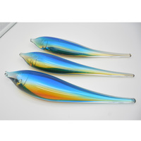 Sculpture en verre, ornement coloré, décoration intérieure, style poisson, art en verre, cadeau, décoration intérieure