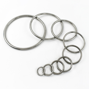 Anneaux solides sans soudure en acier inoxydable 316 Deepeel XP109 15-100 mm, rondes, antirouille, non marquant, accessoires soudés pour sacs DIY - Product Image 6