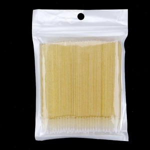 100 Unidades de Hisopos Desechables de Microfibra de Algodón, Color Cristal, Herramienta de Microaplicación para Extensiones de Pestañas - Product Image 6