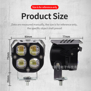 QIDEWIN ไฟ LED ทำงานขนาด 3 นิ้ว 40W 6000lm อลูมิเนียมสำหรับการบินพร้อมขายึดสำหรับการปรับเปลี่ยนไฟหน้ารถและสปอตไลท์ - Product Image 4