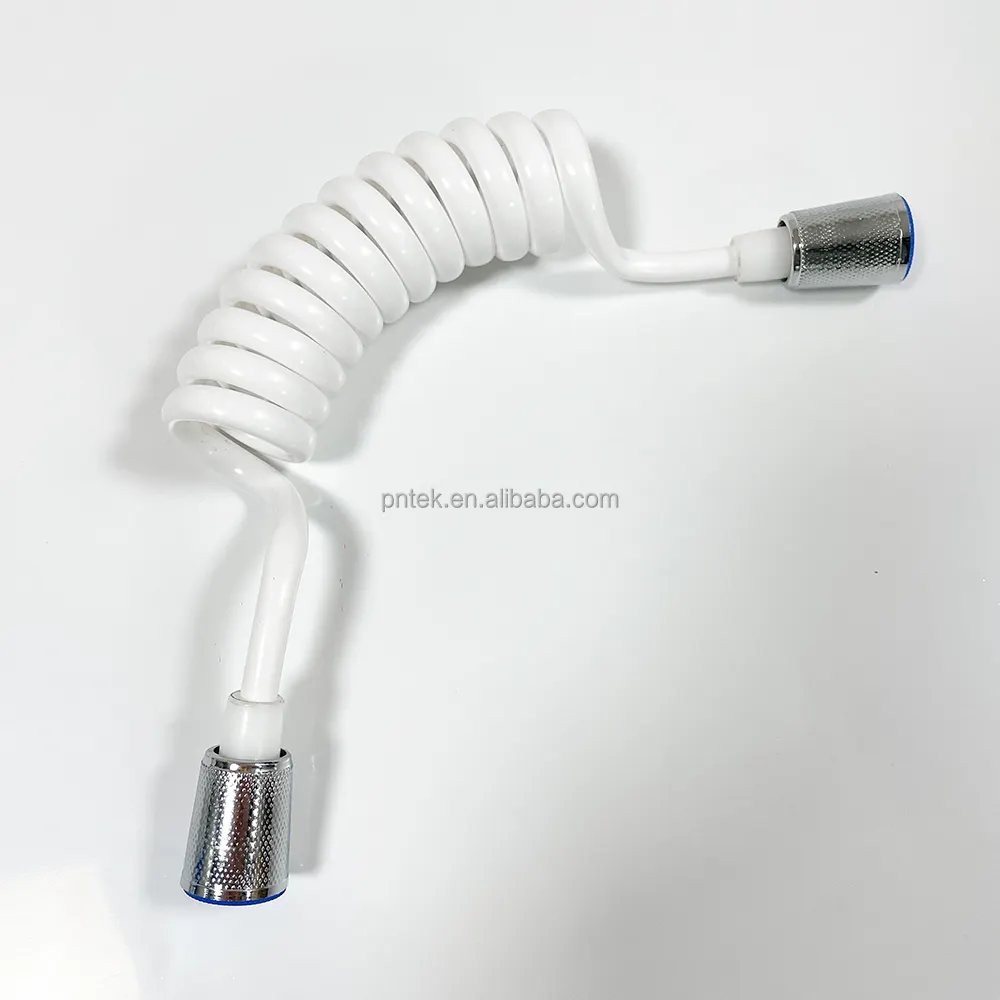 PU Telephone Line Style Spring Flexible Water Plumbing Toilet Bidet Sprayer Connect Pipe Faucet Extension Tubes Shower Head