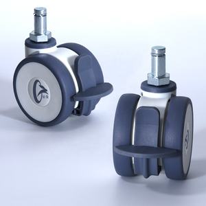 Hochwertige 35-125 KG Tragfähigkeit 2/2,5/3/4/5 Zoll Verriegelbare Lenkrollen für Tragen und Sessel - Product Image 1