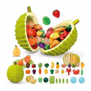 ชุดทำอาหารเด็ก ของเล่นครัว ชุดของเล่นทำอาหารเสมือนจริง หั่นผักผลไม้ ของเล่นเสริมพัฒนาการเด็กเล็ก ของเล่นบทบาทสมมติ พลาสติก - Product Image 1
