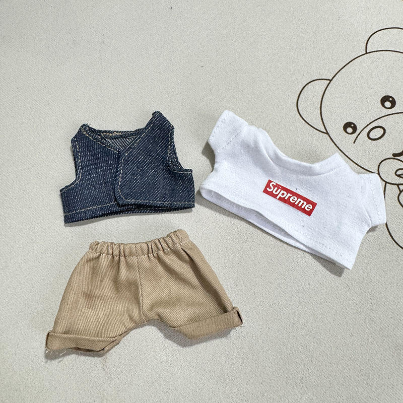 Gilet en jean super kaki blanc