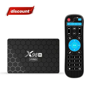 Hot sell Android tv box Allwinner H618 quad code android 12 X98H PRO ANDROID TV BOX