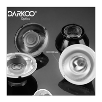 Porte-objectif à degré étroit éclairage extérieur Downlight groupe 5050 puce 50mm Pc optique projecteur Smd 60 plastique Cob Led lentille