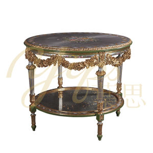โต๊ะกลมลายดอกไม้สไตล์คลาสสิกสำหรับห้องนั่งเล่น ขนาด 1 เมตร รุ่น <span class=keywords><strong>Yips</strong></span> LD-1603-1379 Rose Princess Series วาดลายด้วยมือ - Product Image 1