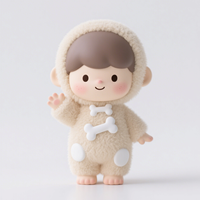 Figurine de poupée mignonne en peluche et en peluche du fabricant avec des figurines d'action de visage en vinyle en plastique