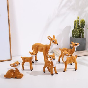 Simulación Animal Sika ciervo simulación alce modelo piel animales hogar tienda adornos decoración <span class=keywords><strong>de</strong></span> Navidad Accesorios - Product Image 1