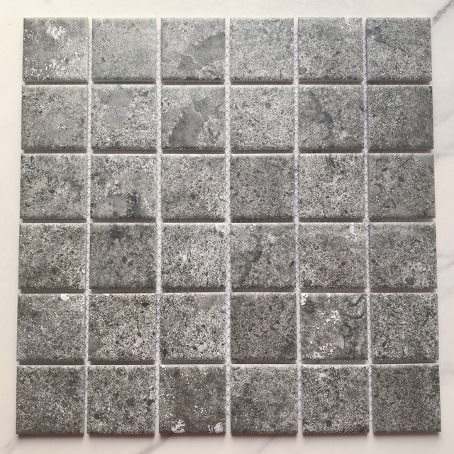 Light Gray Porcelain Modern Parquet Swimming Pool Tile for Wall and Pool Use