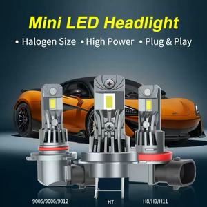 Phare LED de voiture A51 exclusif transfrontalier, intégré à travers le capot, H7/H4/H11, haute puissance, ultra-lumineux <span class=keywords><strong>1</strong></span>:<span class=keywords><strong>1</strong></span>, 12V, ajustement universel - Product Image 3