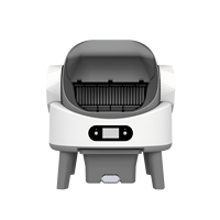 Bac à litière pour chat autonettoyant à ouverture extra large, version élargie, grande capacité pour plusieurs chats et grandes races, contrôle par application