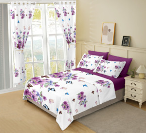 African Woven 8-Piece Luxury Bedding <strong>Set</strong> Matching Curtains Modern Quality Customized Wholesale Printed Floral <strong>Bed</strong> <strong>Set</strong> - Product Image 1