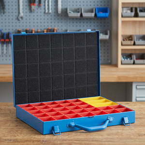 Valise à outils Fervi Valigetta Portaminuteria 0423/2, durable, 388x295x45mm, 2.5kg, pour un rangement et un transport pratiques - Product Image 3