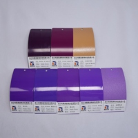 Poudre de revêtement UV violet bonbon, résistante aux produits chimiques, époxy pour meubles et automobile, pulvérisation, Chine