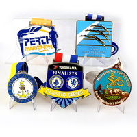 Médaille et épingle de sport en métal personnalisées, alliage de zinc bronze avec logo en relief, nouvelle technique de moulage du fabricant