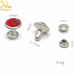 Rivets en cristal de strass de haute qualité, personnalisés en usine, sans nickel, à extrémité fermée, pour la décoration de sacs et de vêtements - Product Image 4