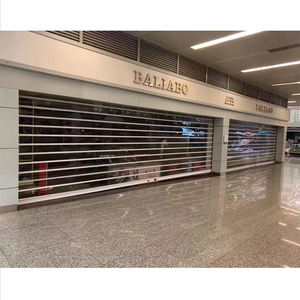 Persianas <span class=keywords><strong>enrollables</strong></span> transparentes de policarbonato deslizante automático comercial para puertas <span class=keywords><strong>enrollables</strong></span> eléctricas de centro comercial - Product Image 1