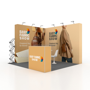 Présentoir d'étagère <span class=keywords><strong>pop</strong></span>-up en aluminium personnalisable de 10 pi bannière d'installation facile pour les salons professionnels et les expositions - Product Image 2