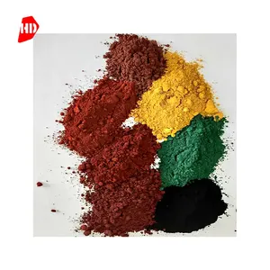 Высокочистый оксид железа Fe2o3 95% черный красный синий желтый зеленый оранжевый красочный порошок триоксида железа цена