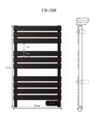 Toallero Calefactable de Pared |   Calentador de Baño con Certificación CE e Impermeabilidad IP24