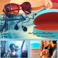 Étui à lunettes grand format incurvé pour femmes, étui rigide tendance et écologique pour lunettes de soleil, pochette XL en tissu