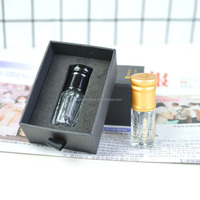 Offre Spéciale Rasasi Parfum À Dubaï 12ml 3ml 6ml Bouteille d'huile Bouteille de Parfum En Métal Avec Le Bâton En Verre/Boule de rouleau