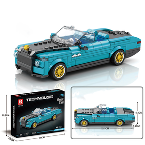 Elégant Grand Tour Racing BOAT TAIL Car Model DIY Building Block Decoration Set Véhicule Jouet Cadeau pour Enfants Garçons Adultes - Product Image 6