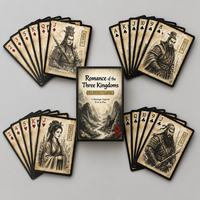 Jeu de cartes à collectionner sur le thème des Trois Royaumes, personnalisé et professionnel, cartes de jeu de qualité supérieure, écologiques, pour usage familial, OEM/ODM, papier haut de gamme