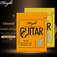 NX35/NX36 Cordes de guitare classique à tension douce pour débutants en nylon multifil à enroulement plaqué argent Accessoires pour instruments de musique