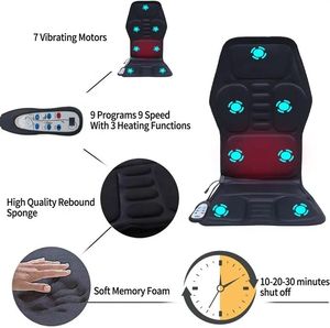 D19 <span class=keywords><strong>2026</strong></span> Cojín de Masaje Shiatsu Eléctrico 4D de Lujo, para Cuerpo Completo, Cuello, Cintura y Espalda Baja, Alivio del Dolor, Control de Tiempo, Enchufable, 24W - Product Image 4