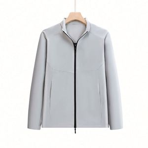 Design Wholesale High Quality Fashion Casual Sport Hooded Windbreaker Custom Men Outdoor Lightweight Silk Screen Printed <b>Jacket</b> - Product Image 5