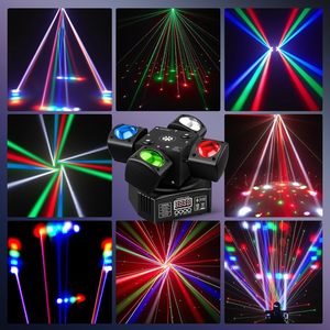 YSH Moving Head Laser <strong>Lights</strong> 4-in-1 RGBW DMX-512 <strong>Sound</strong> <strong>Activated</strong> IP33 Rated <strong>LED</strong> Stage <strong>Light</strong> for Disco Bar Wedding - Product Image 3