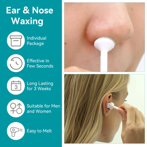 Applicateur Nasal Jetable à Pointe en Cire pour Sourcils, Prêt à l'Emploi, <span class=keywords><strong>Prix</strong></span> de Gros, pour l'<span class=keywords><strong>Épilation</strong></span> des Oreilles et du Nez - Product Image 2