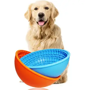 硅胶狗舔碗慢速喂食器碗缓解狗焦虑玩具大型品种宠物玩具骨舔垫