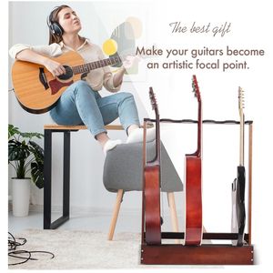 Accessoires multi-<span class=keywords><strong>guitare</strong></span> en bois présentoir de basse scène de bande support d'ukulélé multiple support de <span class=keywords><strong>guitare</strong></span> en bois pour classique - Product Image 4