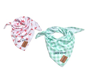 Bandana hewan peliharaan lucu bandana rajutan poliester cetak khusus Bandana syal kucing anjing kecil Bandana untuk hewan peliharaan - Product Image 3