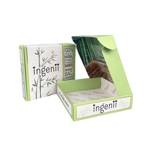 Biodegradable Eco-Friendly Rigid Gift Packaging Boxes with Embossing Custom Logo Recycled Materials for Craft Shipping Mailers - Product Image 3