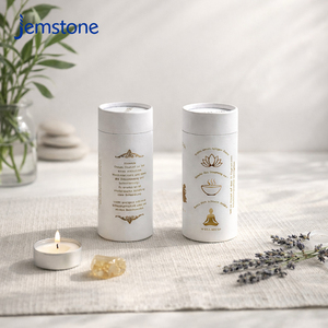 Emballage en tube de papier écologique pour huiles essentielles, thé aux herbes, boîte-cadeau en carton, emballage de poudre, tube en papier, design du fabricant - Product Image 1