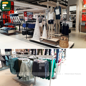 Exhibidores de Ropa Modernos para Boutique, Mostrador de Ropa, Armario para Prendas, Mueble de Vidrio para Minoristas - Product Image 3