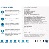 Chauffe-eau à pompe à chaleur air-eau de type split Haier, haute efficacité, pour usage hôtelier, fabriqué en Chine