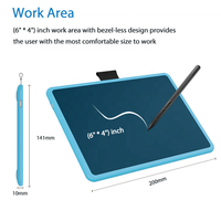 Tablette de dessin électronique JSK Design, tablette graphique avec stylet sans batterie, tablette de dessin numérique, tablette graphique