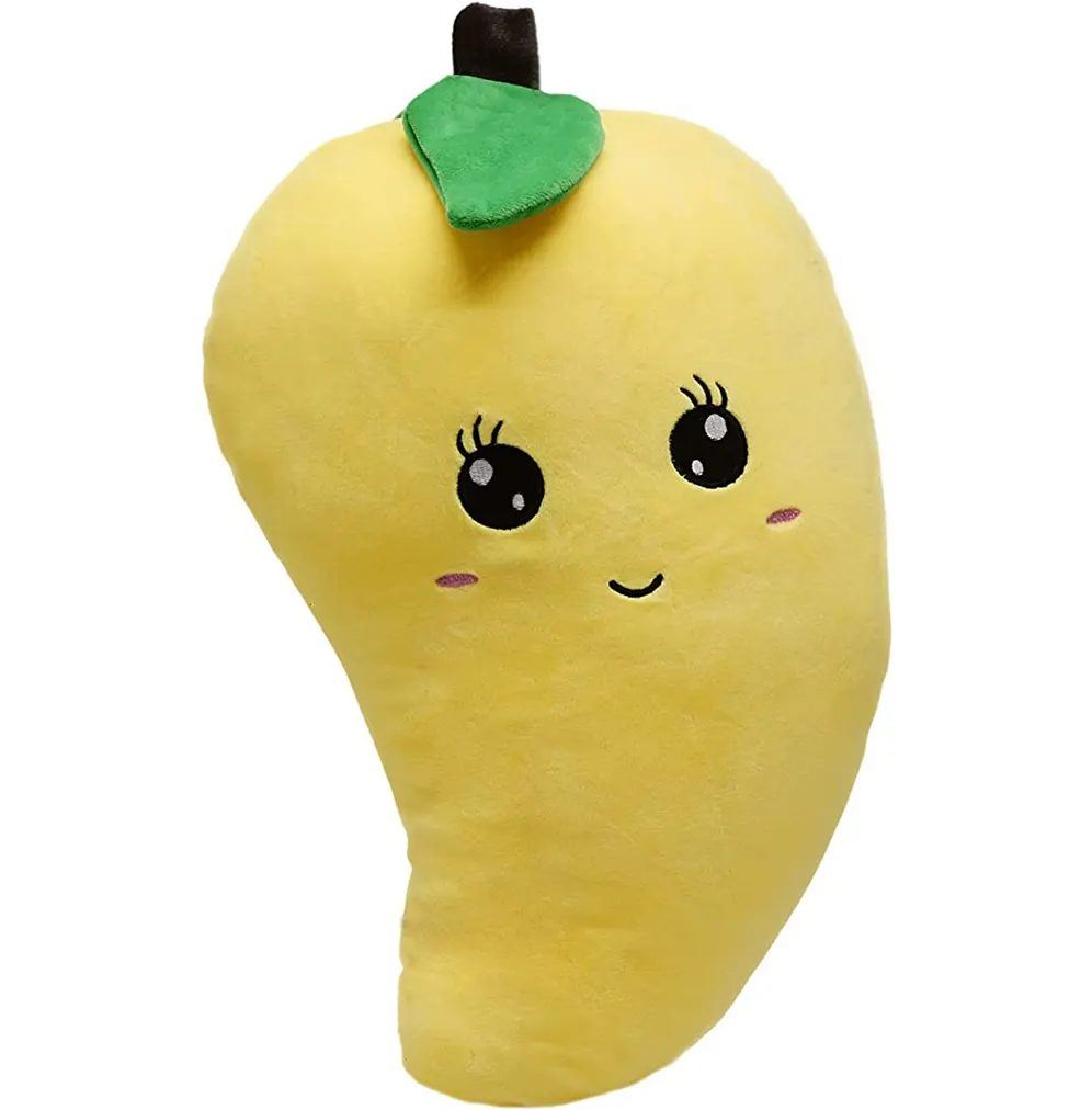 Cuscino peluche personalizzato Mango peluche adorabile peluche con faccina sorridente e espressione carina regali piuttosto dolci