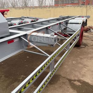 Châssis de semi-<span class=keywords><strong>remorque</strong></span> squelettique pour transport de conteneurs de 20 pieds, 40 pieds et 45 pieds, à 2 <span class=keywords><strong>essieux</strong></span>, fabriqué en usine - Product Image 6