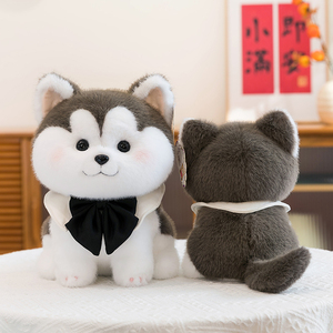Peluche Realistico di Cane all'Ingrosso - Husky e Cucciolo Realistici, Collezione di Simpatici Cani di Peluche - Product Image 2
