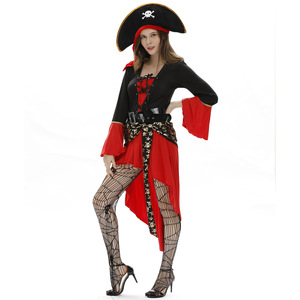 <span class=keywords><strong>Costume</strong></span> de Capitaine de Pirates <span class=keywords><strong>des</strong></span> <span class=keywords><strong>Caraïbes</strong></span> Vintage Médiéval Sexy pour Femme Halloween Cosplay <span class=keywords><strong>Costume</strong></span> Femme Gothique Jeu de Rôle Déguisement - Product Image 4