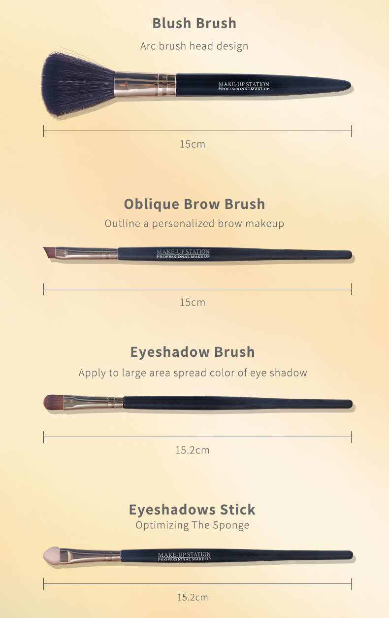 LMLTOP Wholesale Soft Nylon Hair Cosmetic Brushes For Make Up Brush Single Private Label Eye Shadow Brush SY1067-70